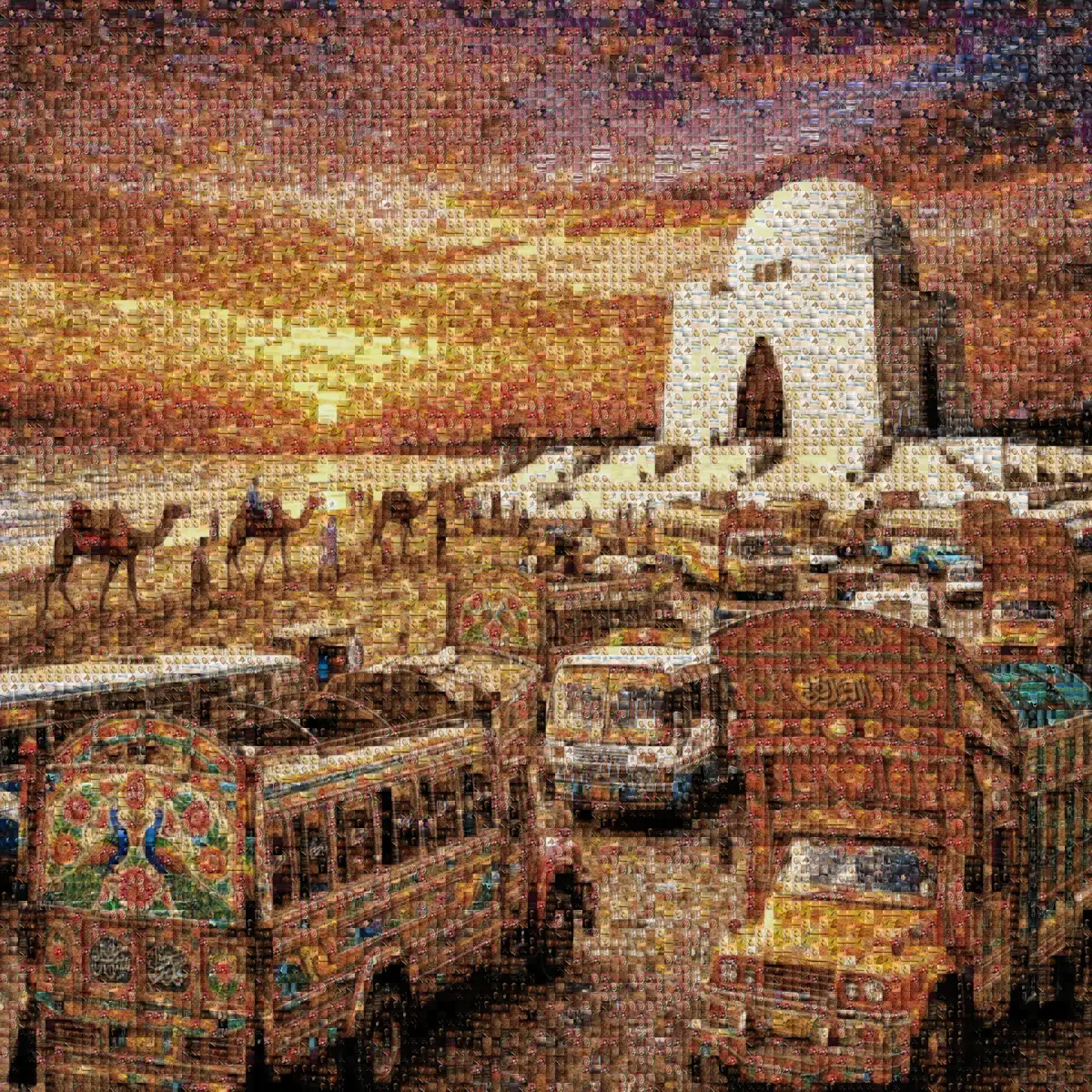 Balanced Masterpiece Photomosaic