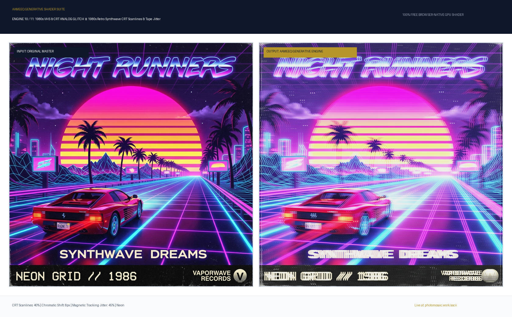 1980s VHS & CRT Scanlines